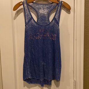 MLB Texas Rangers Touch by Alyssa Milano Women's Navy Tank Top Size Medium NWOT